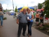 Frau Wilheln und Herr Bantle mit der Spendenbox