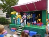 Showbühne am E-center mit dem Dt.Clowntheater