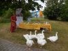 Die Gänsemagd am Stand der Freiwilligen Agentur